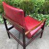 Midecentury Danish Armchair | Rosewood with Red Leather