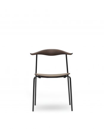 CH88T Chair by Hans Wegner | Carl Hansen & Son | Smoked Oak with Black powdercoat | Front
