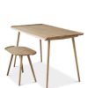 Åkande Desk and Stool 4 Legs | Oak oil | Designed by Jonas Lyndby | Onecollection